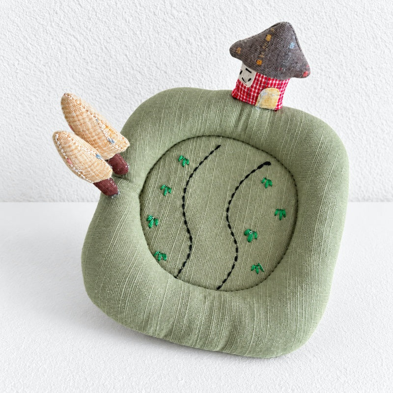 CouldNook Landscape Fabric Coaster - Winding Path and Woodland Details