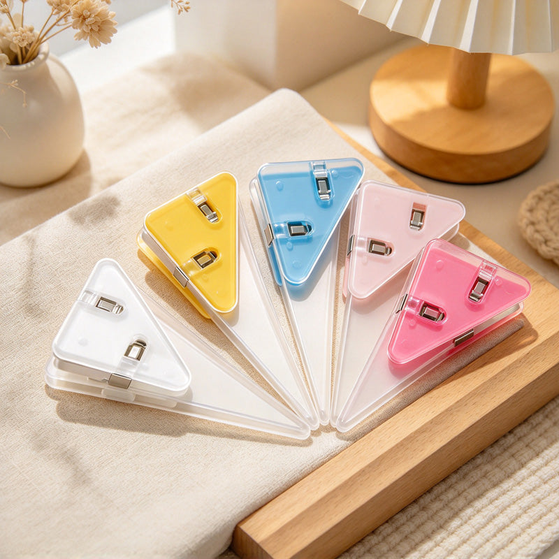 CouldNook Paper Corner Clip - Triangular Shape And Rounded Colored Panels