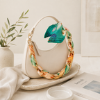 CouldNook Botanical Scarf Phone Wrist Strap - Upscale Anti‑Drop Lanyard