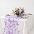 CouldNook Butterfly Mesh Table Runner - Sheer Flocked Party Accent