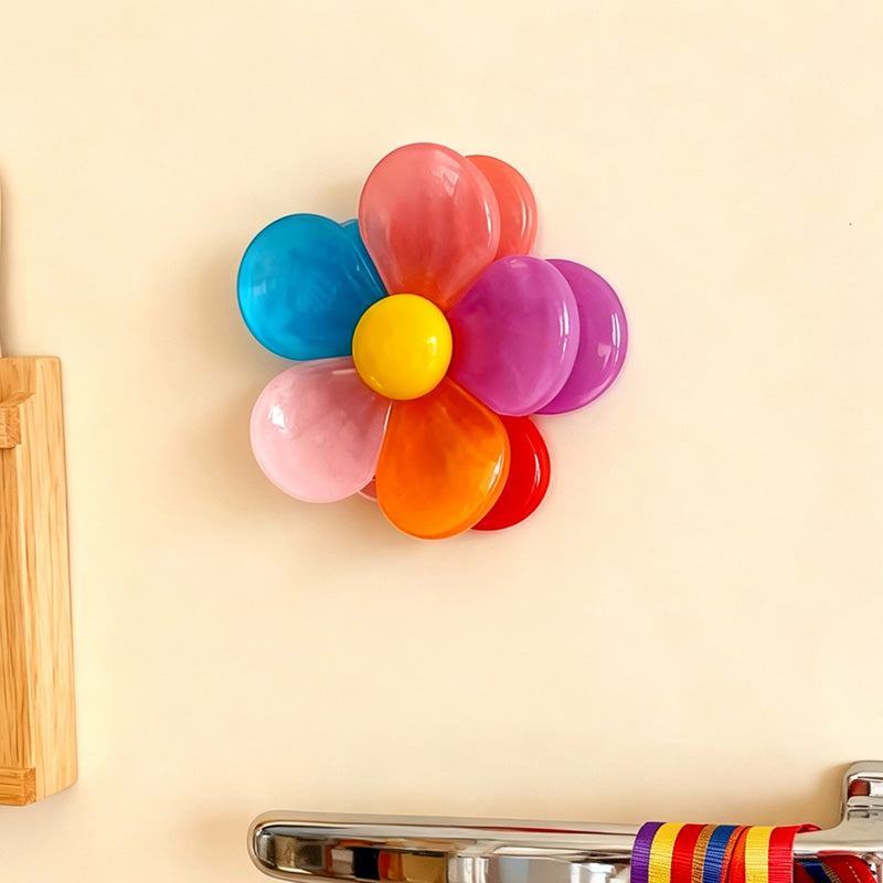CouldNook Flower Bag Clip Set - Translucent Petals and Contrasting Round Center