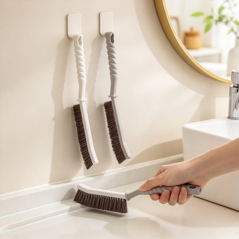 CouldNook Crevice Brush - Angled Head and Textured Long Grip