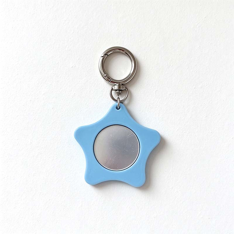 CouldNook Rounded Star Mirror Keychain - Circular Inset