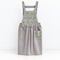 CouldNook Patterned Cooking Apron - Ruffled Edge Detail Kitchen Wear