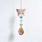CouldNook Jeweled Motif Suncatcher - Colorful Outline And Faceted Hanging Drop