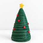 CouldNook Knitted Look Christmas Candle - Tree Hat Collection