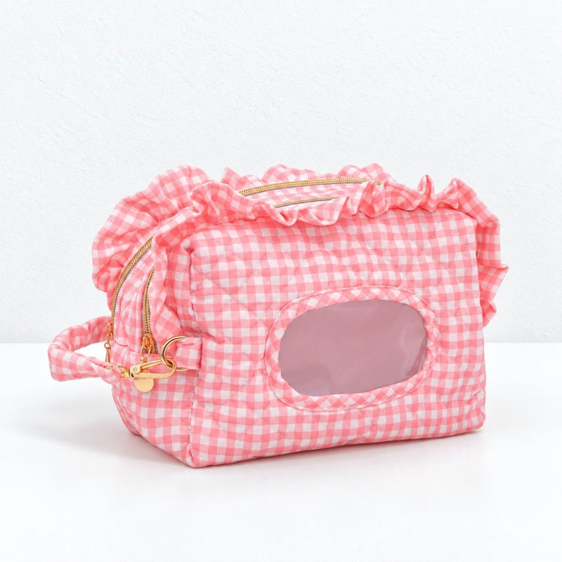 CouldNook Ruffled Tissue Storage Bag - Double Zipper Sections