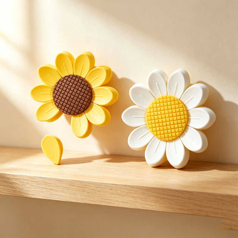 CouldNook Sunflower Bag Clip Set - Detachable Petals and Magnetic Center