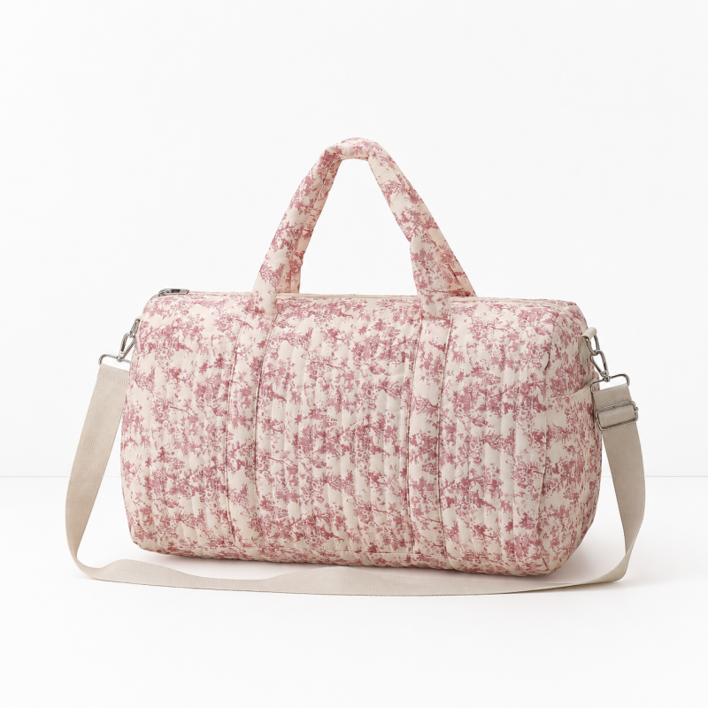 CouldNook Floral Diaper Travel Bag - Shoulder Strap and Pouch