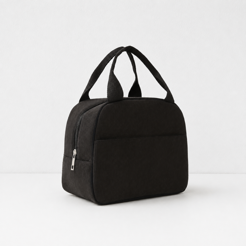 CouldNook Ribbed Lunch Bag - Rounded Top and Front Pocket