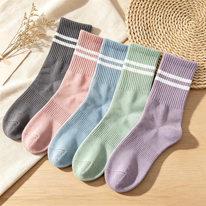CouldNook Ribbed Stirrup Leggings - Lounge Stretch Accent