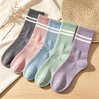 CouldNook Ribbed Stirrup Leggings - Lounge Stretch Accent