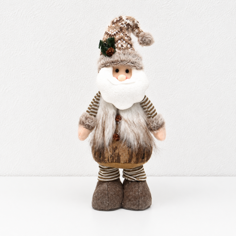 CouldNook Standing Christmas Character Doll - Shaggy Vest and Knit Details