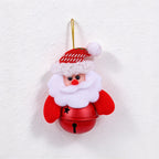 CouldNook Christmas Character Bell Ornament - Fabric Figures and Round Bells