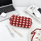 CouldNook Plaid Cosmetic Pouch - Boxy Profile and Side Tabs
