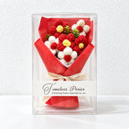 CouldNook Knitted Flower Bouquet - Wrapped Petals for Thoughtful Gifting