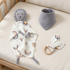 Lion Comfort Cloth and Bib Three-Piece Set