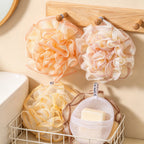CouldNook Rose Soap Pouch - Ruffled Mesh Flower and Rear Pocket