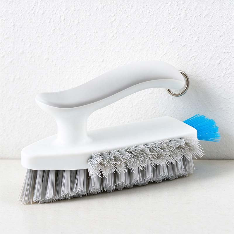 CouldNook Crevice Cleaning Brush - Angled Bristles and Built-In Squeegee