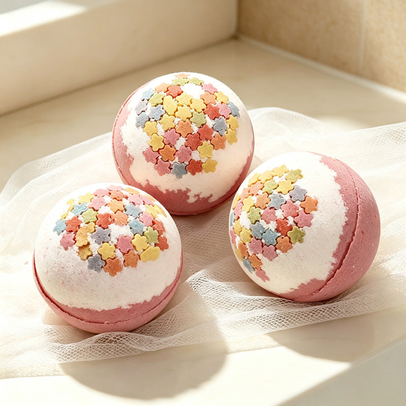 CouldNook Floral Bath Bomb - Colorful Flower Bath Fizz