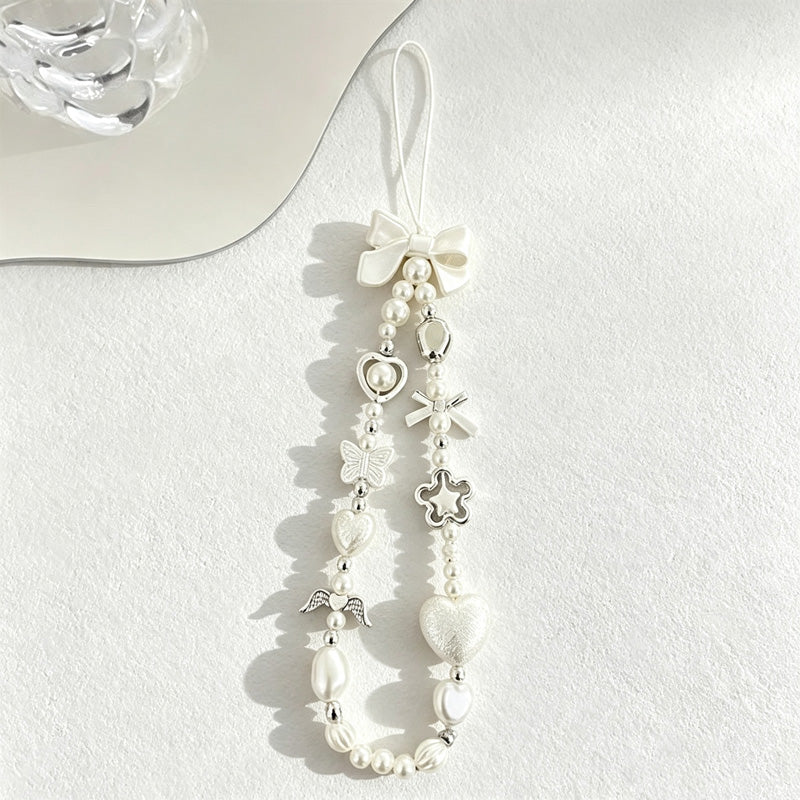 CouldNook Angel Heart Beaded Phone Strap - Phone-Case Connector Hardware
