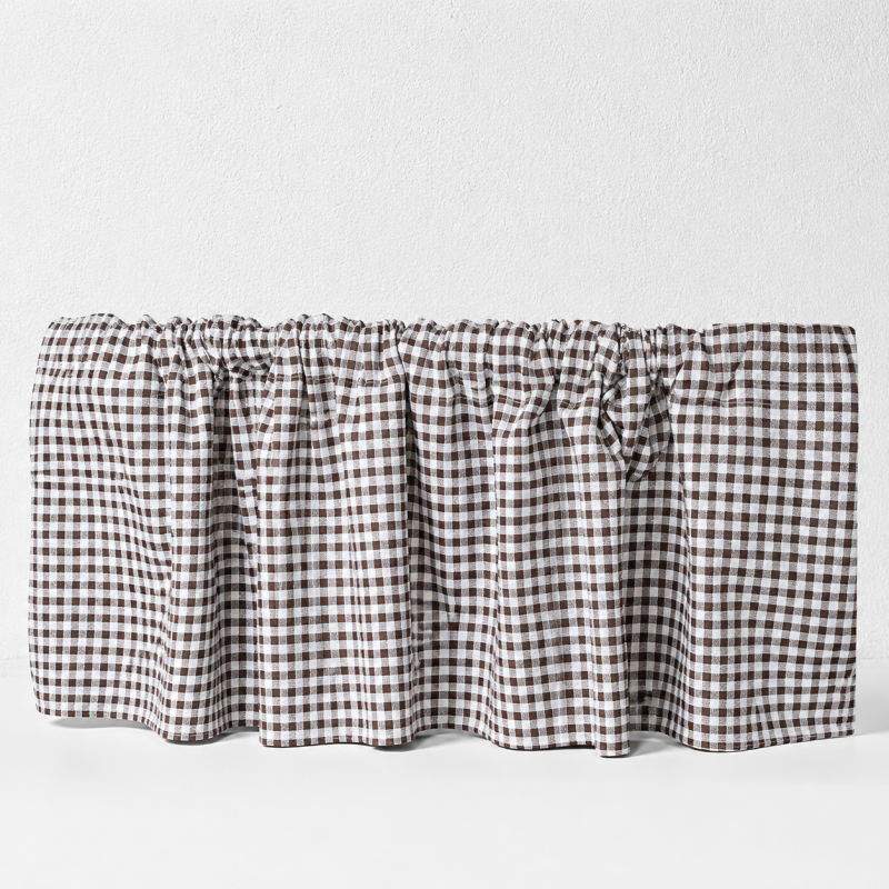 CouldNook Gingham Cafe Curtain - Three Check Color Choices