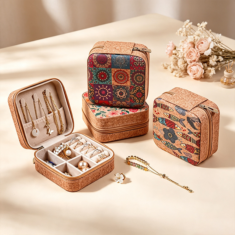 CouldNook Patterned Stackable Travel Jewelry Case - Thoughtful Travel Companion