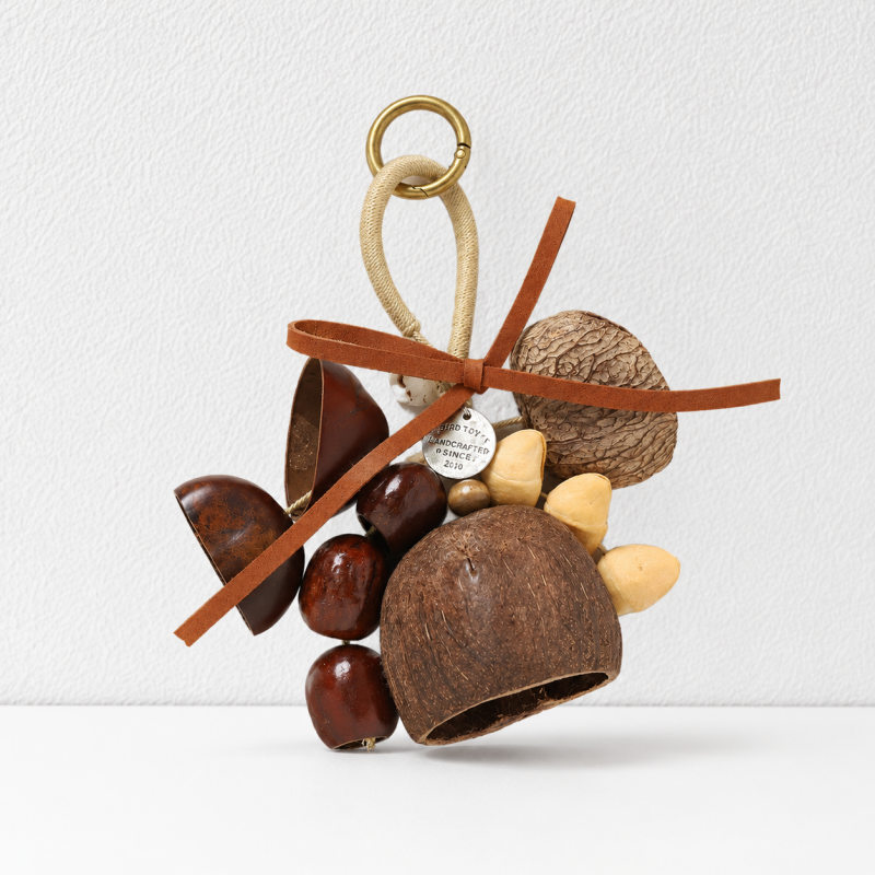 CouldNook Botanical Seed Bag Charm - Forest Nut Keychain
