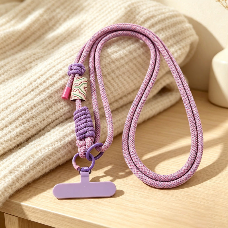 CouldNook Adjustable Braided Phone Strap - Knotted Shoulder Cord