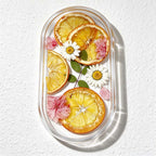 CouldNook Citrus Jewelry Tray - Clear Resin and Embedded Orange Slices