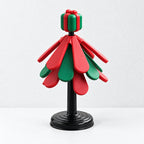 CouldNook Christmas Tree Trivet Set - Round Stand Holiday Display