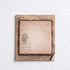CouldNook Aged Letter Sticky Notes - Darkened Borders And Botanical Details
