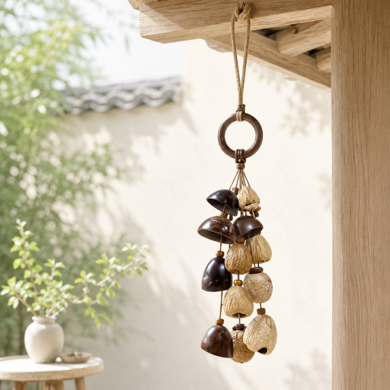 CouldNook Natural Seed Shell Wind Chime - Organic Pendant