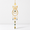 CouldNook Butterfly Suncatcher - Openwork Wings And Cascading Faceted Drop Details