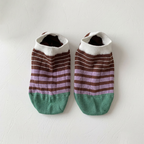 CouldNook Patchwork Cartoon Crew Socks - Playful Gift Accent