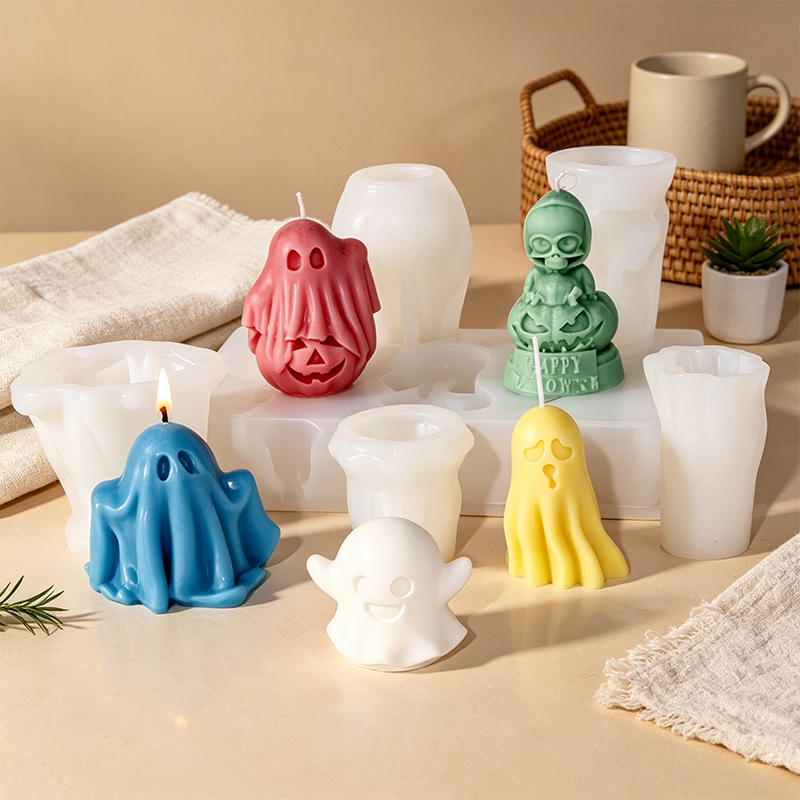 CouldNook Assorted Ghost Silicone Molds - Seasonal Figure Set