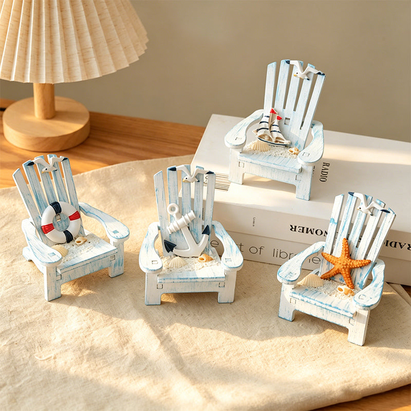CouldNook Miniature Beach Chair Ornament - Desktop Ornament