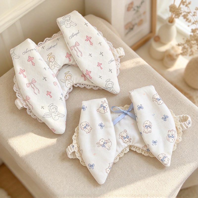 CouldNook Rabbit-Ear Sleep Mask - Delicate Printed Fabric and Long Ears