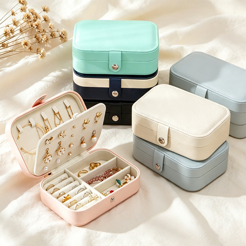 CouldNook Double Layer Pastel Jewelry Case - Organized Living Detail