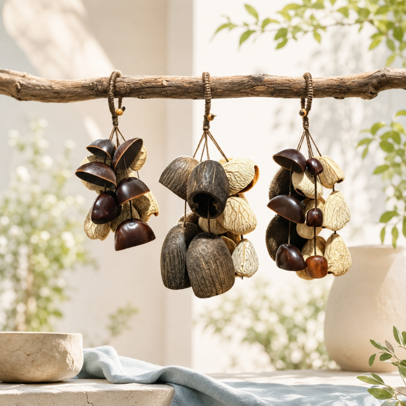 CouldNook Natural Seed Shell Chime - Acoustic Shaker Pendant