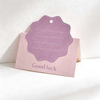 CouldNook Folded Greeting Card - Shaped Writing Area And Hanging Hole