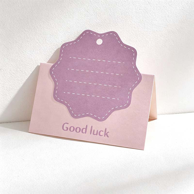 CouldNook Folded Greeting Card - Shaped Writing Area And Hanging Hole