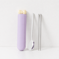 CouldNook Portable Cutlery Set - Spoon Fork Chopsticks and Tube Case