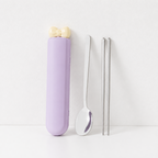 CouldNook Portable Cutlery Set - Spoon Fork Chopsticks and Tube Case
