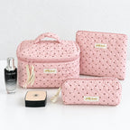 CouldNook Quilted Makeup Bag - Three Storage Formats