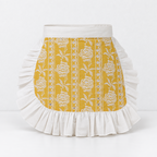 CouldNook Patterned Cooking Apron - Visible Embroidered Detail Kitchen Wear