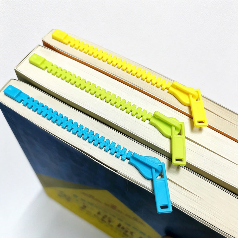 CouldNook Zipper Bookmark - Sliding Colorful Page Marker Collection