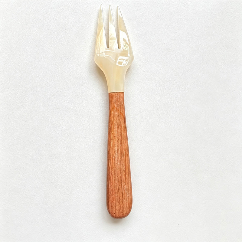 CouldNook Shell Seasoning Spoon - Natural Wood Handle Table Setting