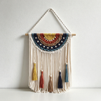CouldNook Colorful Macrame Wall Hanging - Layered Tassel Design