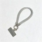 CouldNook Rhinestones Set Wrist Phone Strap with Square RhinestonesAccents